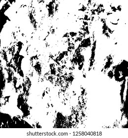 Grunge background black and white. Abstract monochrome texture. Old vintage antique surface