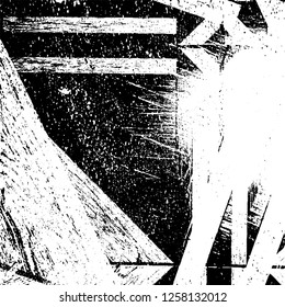 Grunge background black and white. Abstract monochrome texture. Old vintage antique surface