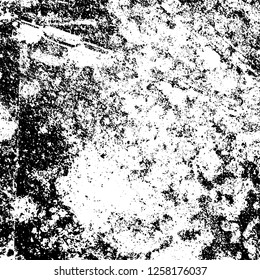 Grunge background black and white. Abstract monochrome texture. Old vintage antique surface
