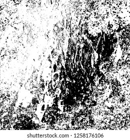 Grunge background black and white. Abstract monochrome texture. Old vintage antique surface