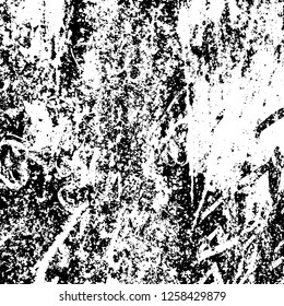 Grunge background black and white. Abstract monochrome texture. Old vintage antique surface