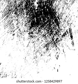 Grunge background black and white. Abstract monochrome texture. Old vintage antique surface