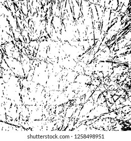 Grunge background black and white. Abstract monochrome texture. Old vintage antique surface