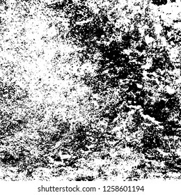 Grunge background black and white. Abstract monochrome texture. Old vintage antique surface