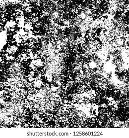 Grunge background black and white. Abstract monochrome texture. Old vintage antique surface