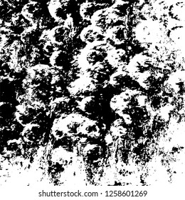 Grunge background black and white. Abstract monochrome texture. Old vintage antique surface