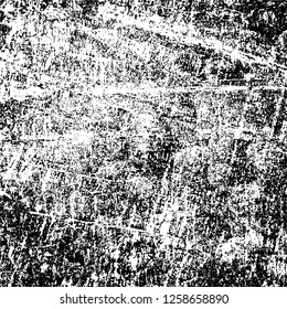 Grunge background black and white. Abstract monochrome texture. Old vintage antique surface