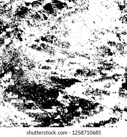 Grunge background black and white. Abstract monochrome texture. Old vintage antique surface