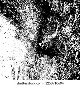 Grunge background black and white. Abstract monochrome texture. Old vintage antique surface