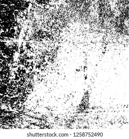 Grunge background black and white. Abstract monochrome texture. Old vintage antique surface