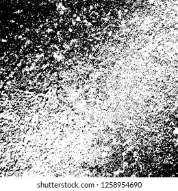 Grunge background black and white. Abstract monochrome texture. Old vintage antique surface