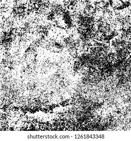 Grunge background black and white. Abstract monochrome texture. Old vintage antique surface