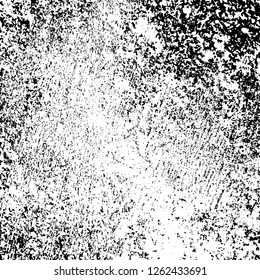 Grunge background black and white. Abstract monochrome texture. Old vintage antique surface