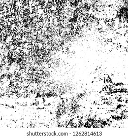 Grunge background black and white. Abstract monochrome texture. Old vintage antique surface