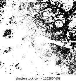 Grunge background black and white. Abstract monochrome texture. Old vintage antique surface