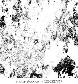 Grunge background black and white. Abstract monochrome texture. Old vintage antique surface