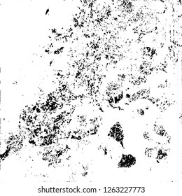 Grunge background black and white. Abstract monochrome texture. Old vintage antique surface