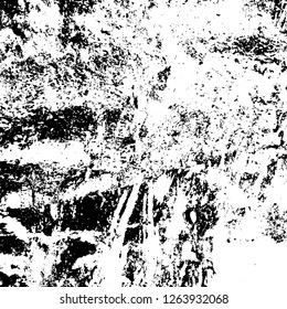 Grunge background black and white. Abstract monochrome texture. Old vintage antique surface
