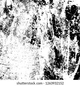Grunge background black and white. Abstract monochrome texture. Old vintage antique surface