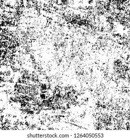 Grunge background black and white. Abstract monochrome texture. Old vintage antique surface