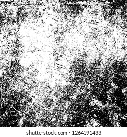 Grunge background black and white. Abstract monochrome texture. Old vintage antique surface