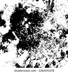 Grunge background black and white. Abstract monochrome texture. Old vintage antique surface