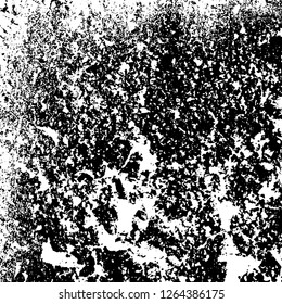Grunge background black and white. Abstract monochrome texture. Old vintage antique surface