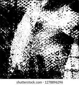 Grunge background black and white. Abstract monochrome texture