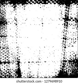 Grunge background black and white. Abstract monochrome texture