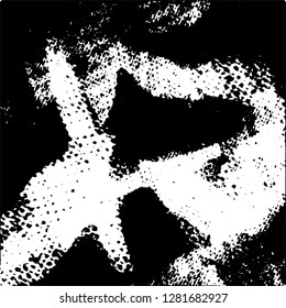 Grunge background black and white. Abstract monochrome texture
