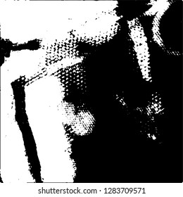 Grunge background black and white. Abstract monochrome texture
