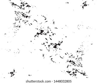 Grunge background of black and white. Abstract vector monochrome vintage surface with dirty pattern in cracks, spots, chips, dots. 