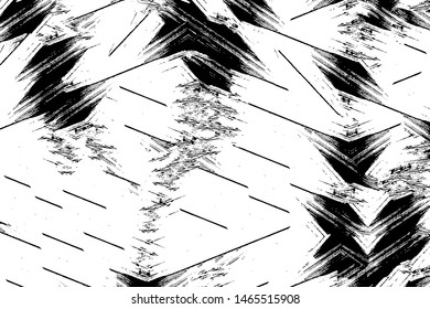 Grunge background black and white abstract. Vector pattern of chaotic spots