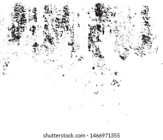 Grunge background of black and white. Abstract vector vintage pattern cracks, chips, scratches, dust. Dirty old surface. 