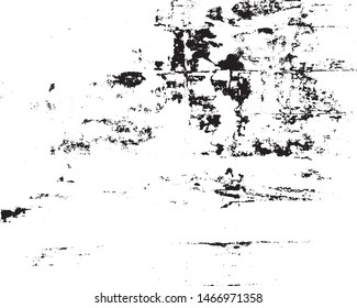 Grunge background of black and white. Abstract vector vintage pattern cracks, chips, scratches, dust. Dirty old surface. 