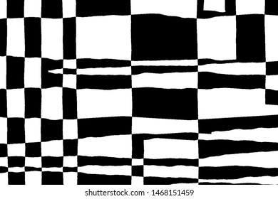 Grunge background black and white abstract. Vector pattern of chaotic spots