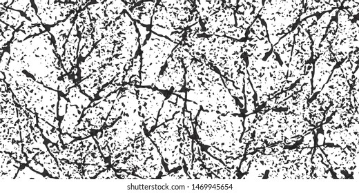 Grunge background black and white. Abstract seamless vector texture