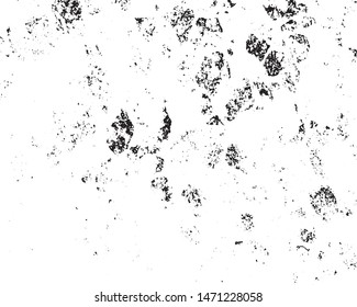 Grunge background of black and white. Abstract vector vintage pattern cracks, chips, scratches, dust. Dirty old surface. 