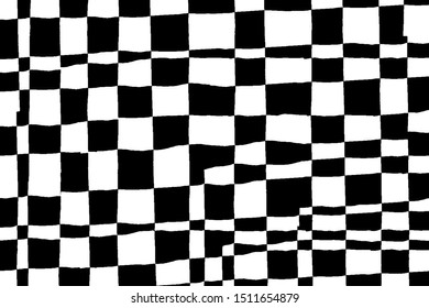 Grunge background black and white abstract. Vector pattern of chaotic spots