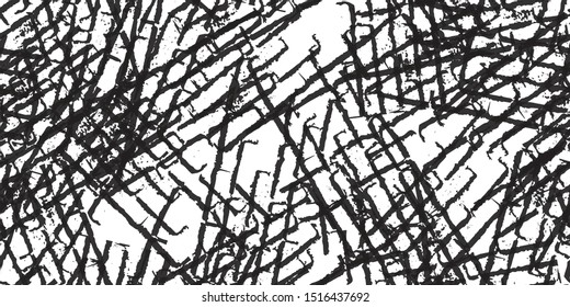 Grunge background black and white. Abstract seamless vector texture