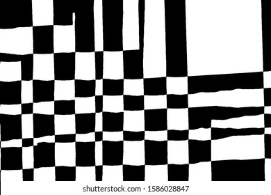 Grunge background black and white abstract. Vector pattern of chaotic spots