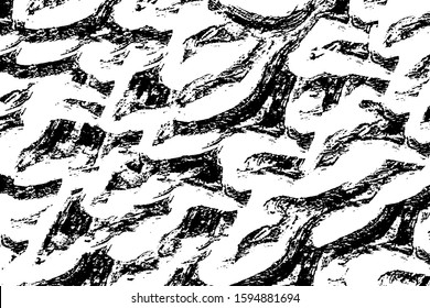 Grunge background black and white abstract. Vector pattern of chaotic spots