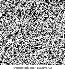Grunge background black and white. Abstract vector texture of scratches, dirt