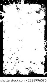 Grunge background of black and white. Abstract vector texture. Monochrome pattern