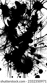 Grunge background of black and white. Abstract vintage texture. Background from cracks, breaks, stains. Grunge cracks, damage, to create the design