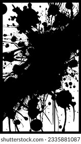 Grunge background of black and white. Abstract vintage texture. Background from cracks, breaks, stains. Grunge cracks, damage, to create the design