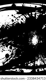 Grunge background of black and white. Abstract vintage texture. Background from cracks, breaks, stains. Grunge cracks, damage, to create the design