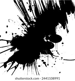 Fondo de grunge de blanco y negro. Ilustración abstracta de la textura de las grietas, virutas, punto. Patrón monocromo sucio de la superficie desgastada antigua