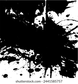 Grunge background of black and white. Abstract illustration texture of cracks, chips, dot. Dirty monochrome pattern of the old worn surface