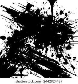 Fondo de grunge de blanco y negro. Ilustración abstracta de la textura de las grietas, virutas, punto. Patrón monocromo sucio de la superficie desgastada antigua